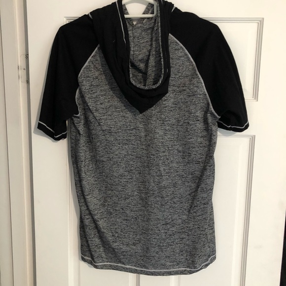 COPY - Black and Grey Sports Hoodie T-Shirt - Picture 2 of 2